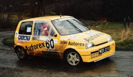 Jacek Sikora i Marek Kaczmarek - Fiat Cinquecento Sporting.